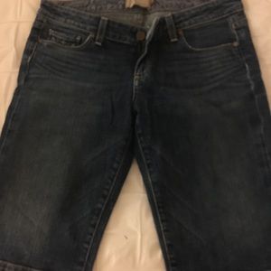 Paige jean shorts. Bermuda style.